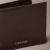 Portefeuille à deux volets en cuir Saffiano raffiné Portefeuille à deux volets en cuir Saffiano raffiné