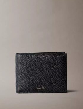 Portefeuille triple pli fin avec logo estampé à chaud + étui à cartes Portefeuille triple pli fin avec logo estampé à chaud + étui à cartes
