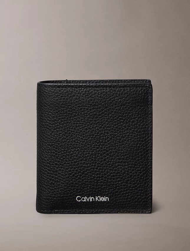 Portefeuille triple pli fin avec logo estampé à chaud + étui à cartes Portefeuille triple pli fin avec logo estampé à chaud + étui à cartes