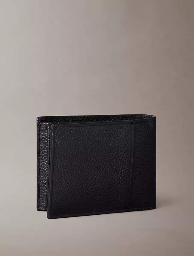 Portefeuille triple pli fin avec logo estampé à chaud + étui à cartes Portefeuille triple pli fin avec logo estampé à chaud + étui à cartes