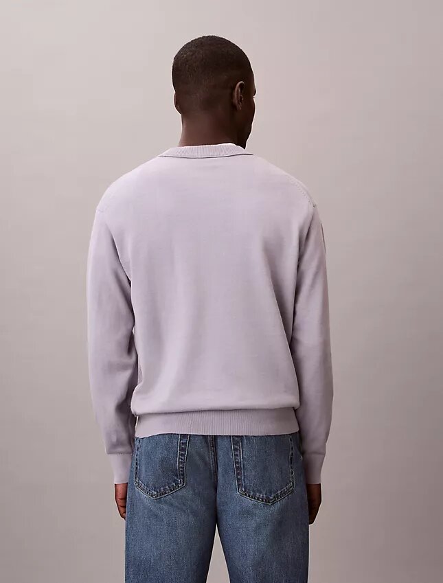 Pull ample en coton lisse avec Monogram Pull ample en coton lisse avec Monogram