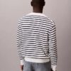 Pull ample à rayures en coton lisse
