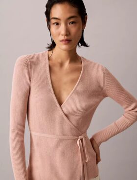 Pull cache-cœur en mélange de lin