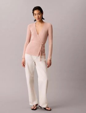 Pull cache-cœur en mélange de lin