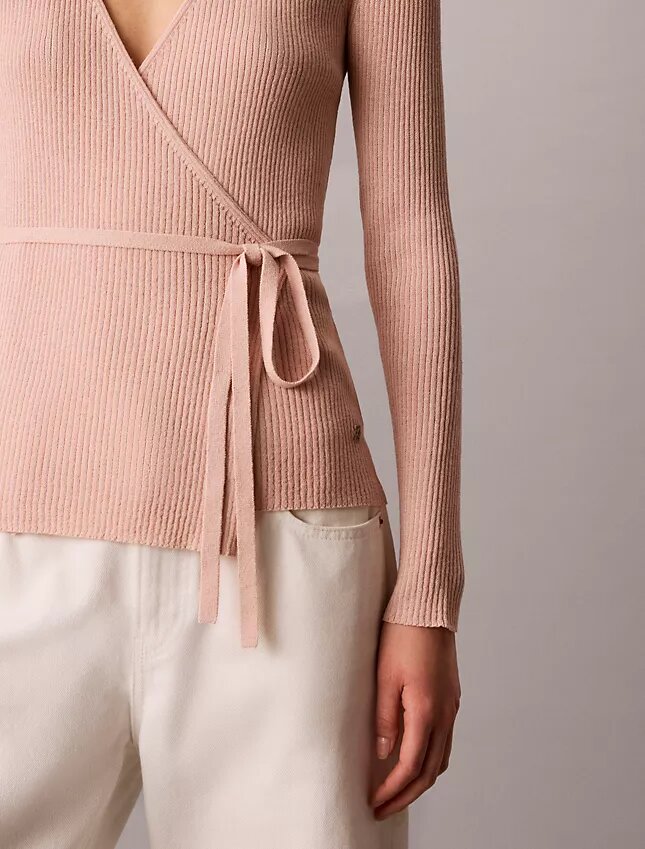 Pull cache-cœur en mélange de lin Pull cache-cœur en mélange de lin