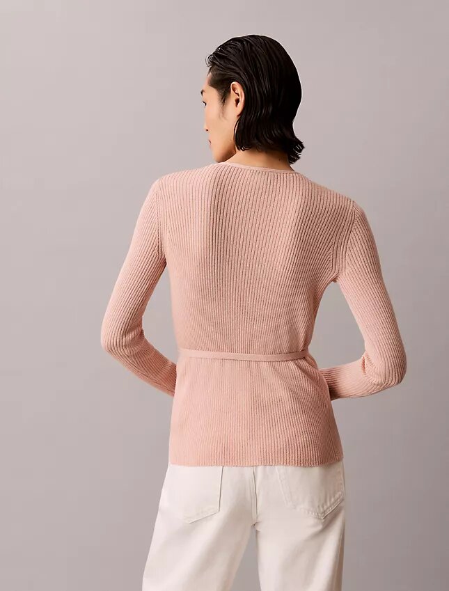 Pull cache-cœur en mélange de lin Pull cache-cœur en mélange de lin