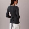 Pull cache-cœur en mélange de lin Pull cache-cœur en mélange de lin