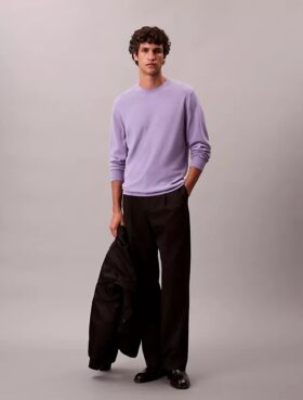 Pull classique en laine mérinos