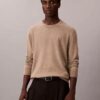 Pull à col rond en mélange de mérinos extra-fin