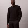 Pull à col rond en mélange de mérinos extra-fin