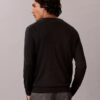 Pull à col rond en mélange de mérinos extra-fin
