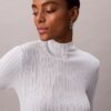 Pull à col roulé en viscose mélangée