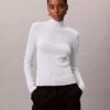 Pull à col roulé en viscose mélangée