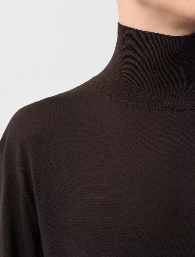 Pull à col roulé gris cendré Pull à col roulé gris cendré