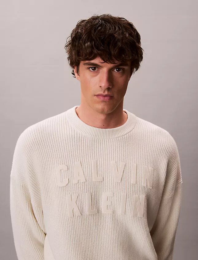 Pull décontracté avec logo universitaire Pull décontracté avec logo universitaire
