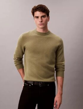 Pull décontracté en laine mérinos