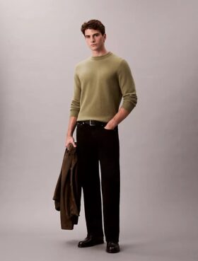Pull décontracté en laine mérinos