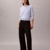 Pull en chenille de coton lisse avec Monogram Pull en chenille de coton lisse avec Monogram