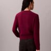 Pull en chenille de coton lisse avec Monogram Pull en chenille de coton lisse avec Monogram