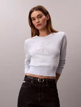 Pull en chenille de coton lisse Monologo