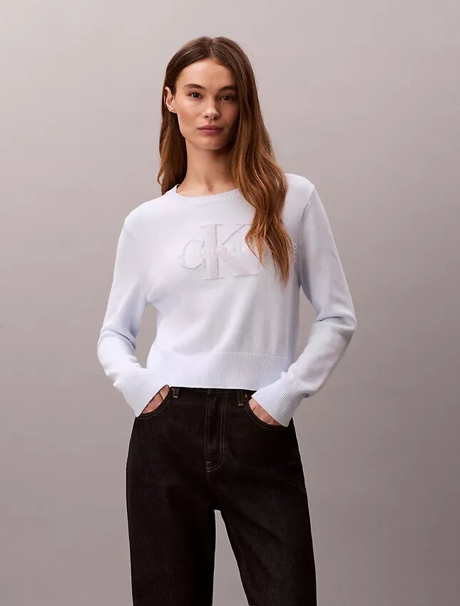 Pull en chenille de coton lisse Monologo Pull en chenille de coton lisse Monologo