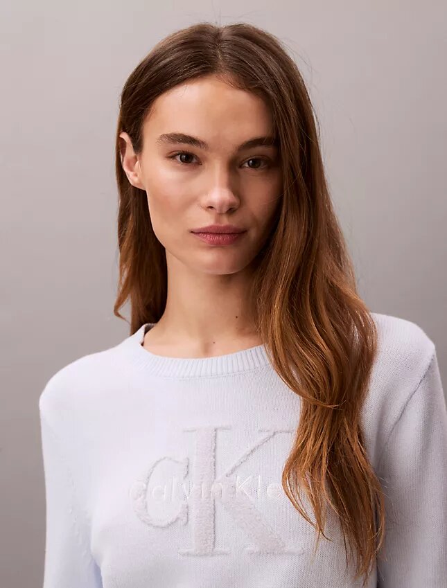 Pull en chenille de coton lisse Monologo Pull en chenille de coton lisse Monologo