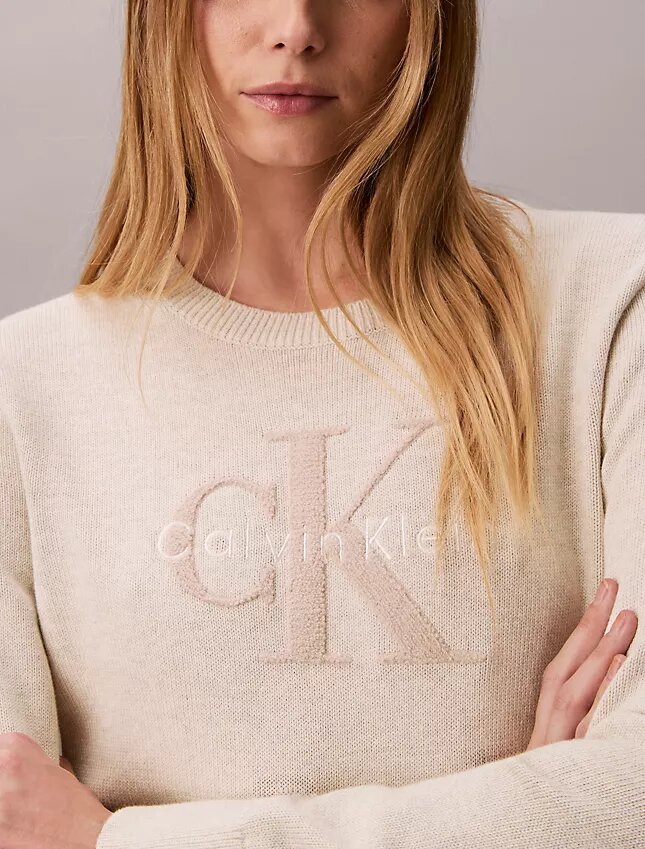 Pull en chenille de coton lisse Monologo Pull en chenille de coton lisse Monologo