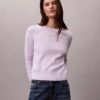 Pull en coton lisse avec Monogram Pull en coton lisse avec Monogram