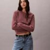 Pull en coton lisse avec Monogram Pull en coton lisse avec Monogram