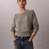 Pull en coton lisse avec Monogram Pull en coton lisse avec Monogram