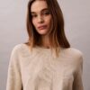 Pull en coton lisse avec Monogram Pull en coton lisse avec Monogram