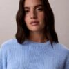 Pull en coton lisse avec Monogram Pull en coton lisse avec Monogram