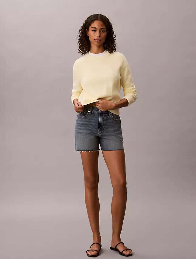 Pull en coton lisse avec Monogram Pull en coton lisse avec Monogram