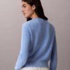 Pull en coton lisse avec Monogram Pull en coton lisse avec Monogram