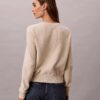 Pull en coton lisse avec Monogram Pull en coton lisse avec Monogram