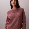 Pull en coton lisse avec Monogram Pull en coton lisse avec Monogram