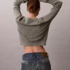 Pull en coton lisse avec Monogram Pull en coton lisse avec Monogram