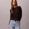 Pull en coton lisse avec Monogram Pull en coton lisse avec Monogram