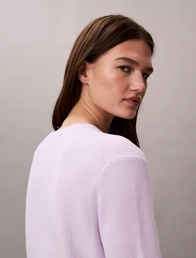 Pull en coton lisse avec Monogram Pull en coton lisse avec Monogram
