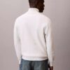 Pull en coton lisse à fermeture éclair quart de longueur Pull en coton lisse à fermeture éclair quart de longueur