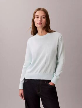 Pull en coton lisse à Monogram