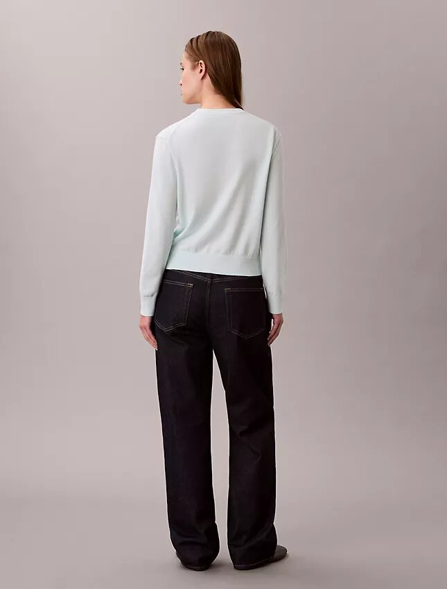 Pull en coton lisse à Monogram Pull en coton lisse à Monogram