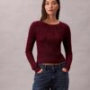 Pull en laine mérinos mélangée à du lurex