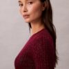Pull en laine mérinos mélangée à du lurex