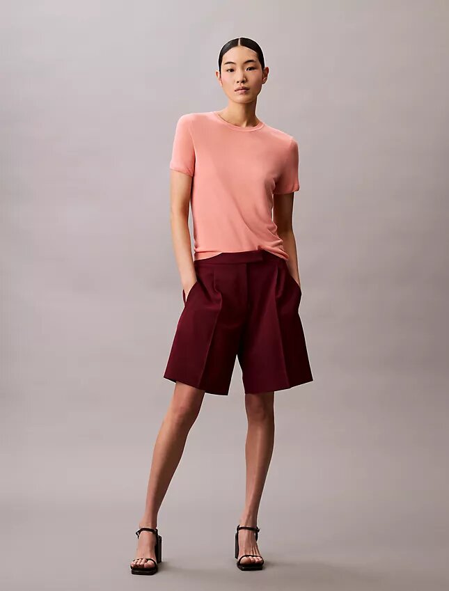 Pull à manches courtes en viscose Pull à manches courtes en viscose