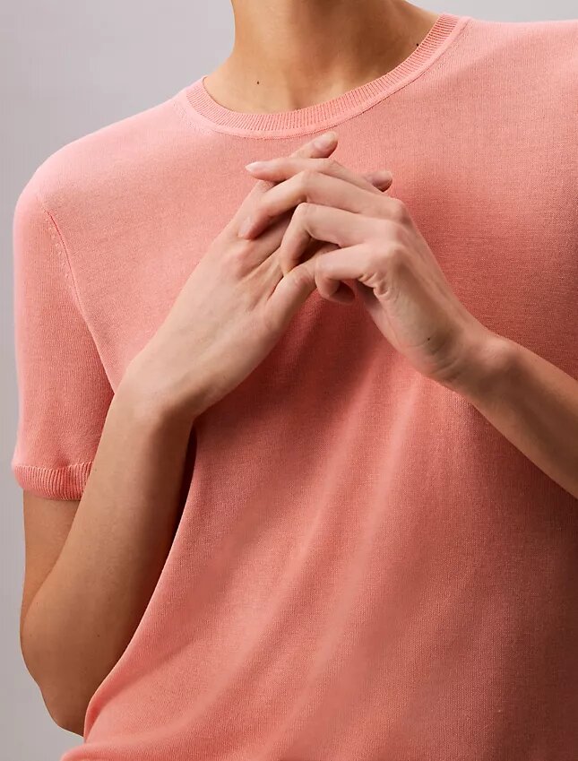 Pull à manches courtes en viscose Pull à manches courtes en viscose