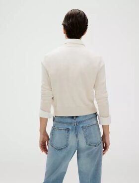 Pull Monogram ample en coton lisse