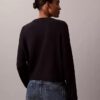 Pull Monogram ample en coton lisse Pull Monogram ample en coton lisse