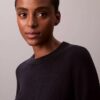 Pull Monogram ample en coton lisse Pull Monogram ample en coton lisse
