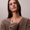 Pull Monogram décontracté en coton lisse Pull Monogram décontracté en coton lisse